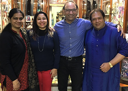 >Ajay with Kamala Shankar & Prateek Chaudhuri