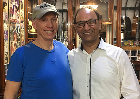 Ajay with Paul Saltzman