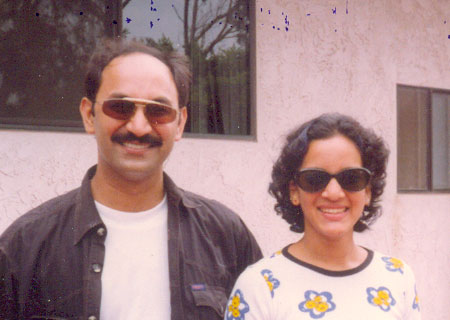 Ajay with Anoushka Shankar